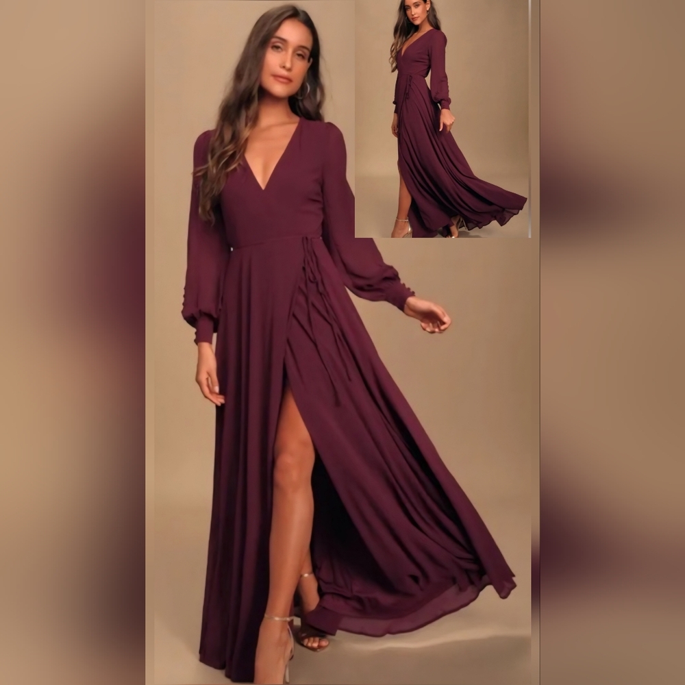 Lulus Long Sleeve Maxi Dress